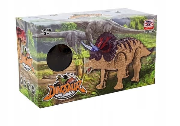 BATTERY-POWERED TRICERATOPUS DINOSAUR