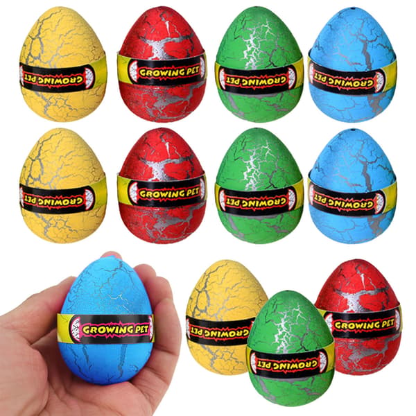 6x MAGICAL LARGE EGG – HATCHING DINOSAUR SURPRISE THAT GROWS IN WATER