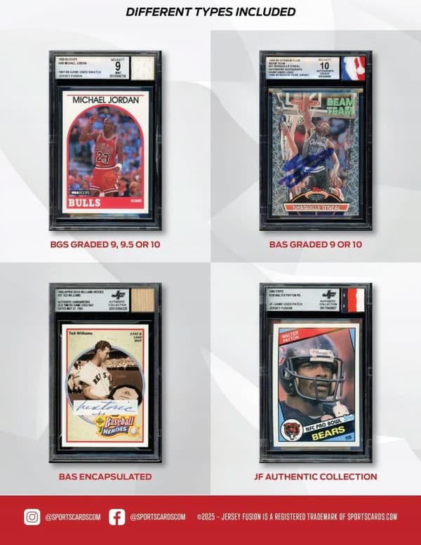 Jersey Fusion – Legend Collection Display Pack