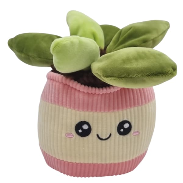 Plush flower in a pot, 20 cm