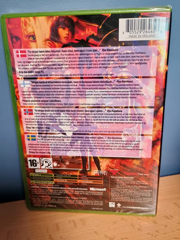 NINJA GAIDEN game for Microsoft Xbox – NEW SEALED COPY