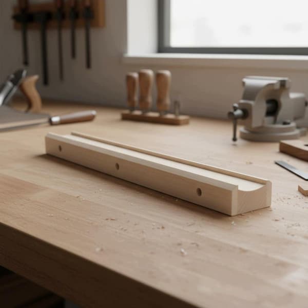 A curved and straight double-sided string that supports the fingerboard