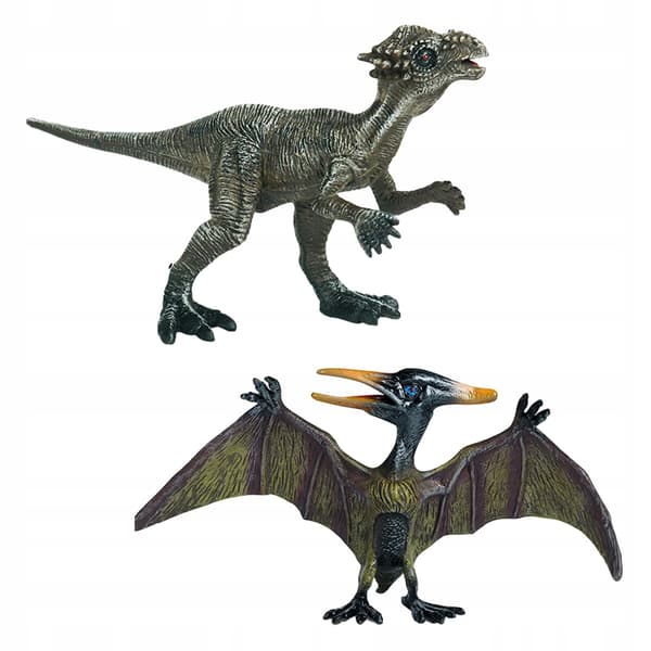 2 realistic dinosaur figurines Animal figurines Play set Ancient style E