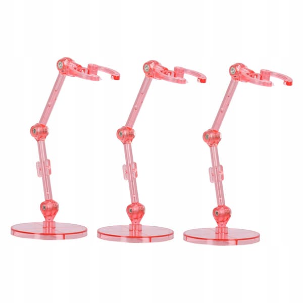 10 PIECES Figurine display stand Transparent plastic display stand for CG models