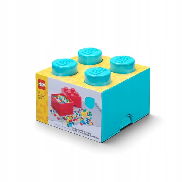 LEGO STORAGE BOX FOR BRICKS, 4, AZURE, 25 cm, 40031743