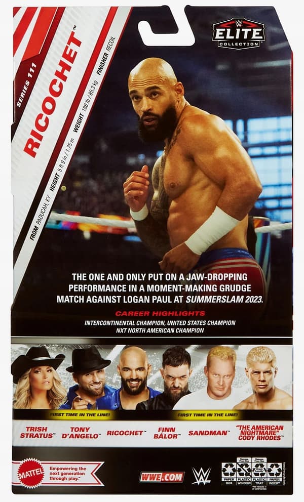 MATTEL WWE Elite Ricochet Figure