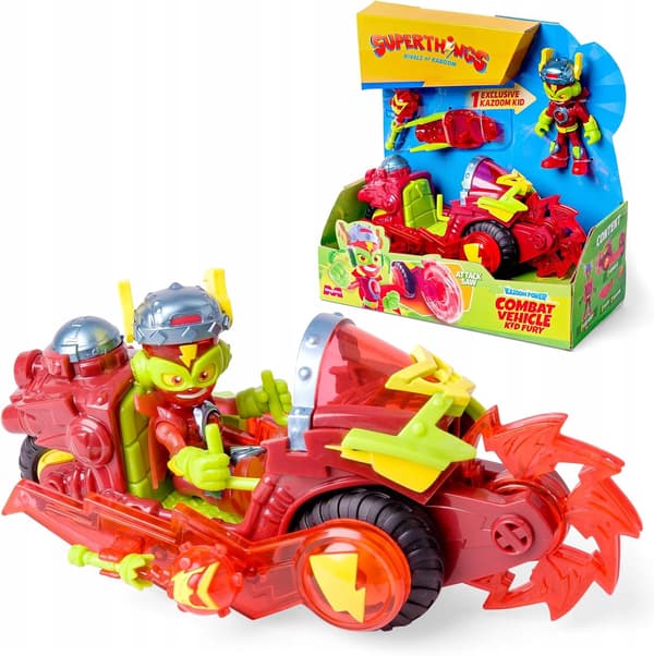 Magicbox SuperThings collectable figurine set with Kid Fury vehicle