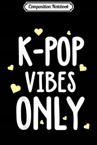 Composition Notebook: K-pop, Korean Finger Heart, K-drama Merchandise, Journal
