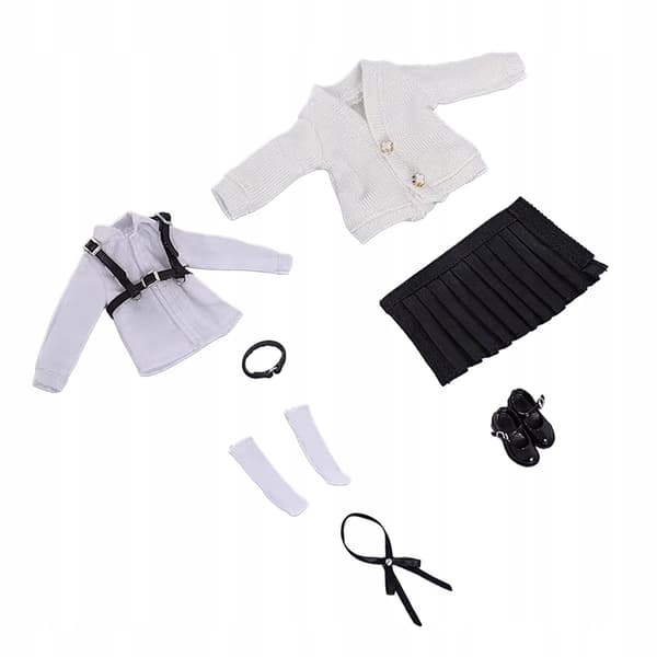 1/12 School Uniform Set – Outfit for action figures – Black accessory bodysuit