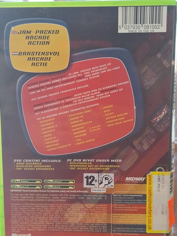 MIDWAY ARCADE TREASURES Xbox Classic, BDB, CentrumGrania