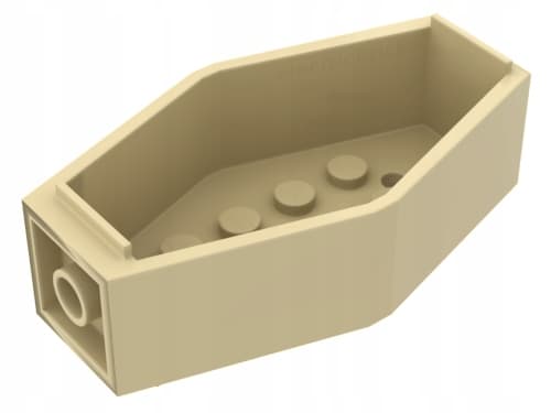 LEGO SAND-COLOURED COFFIN BASE, SARCOPHAGUS 30163