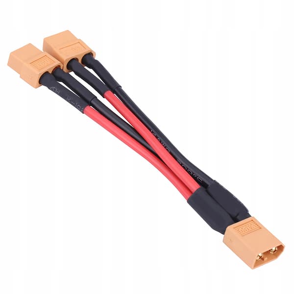 XT60 parallel battery connector adapter – 14 AWG cable for RC Lipo 1 PN
