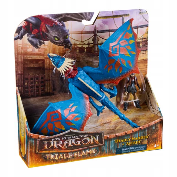 HOW TO TRAIN YOUR DEADLY NADDER AND ASTRID DRAGON FIGURES SET