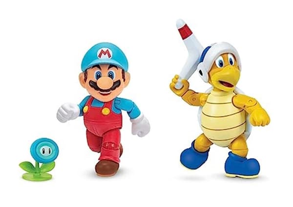 Super Mario, Ice Mario and Boomerang Bro
