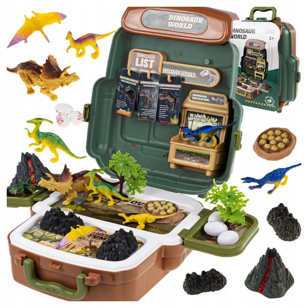 DINOSAUR FIGURES – LITTLE EXPLORER RESEARCH STATION – DINOSAUR BACKPACK