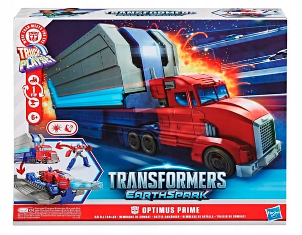 TRANSFORMERS PLAY SET: OPTIMUS PRIME COMBAT TRAILER TOY FIGURE