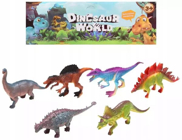 Set of 6 dinosaurs