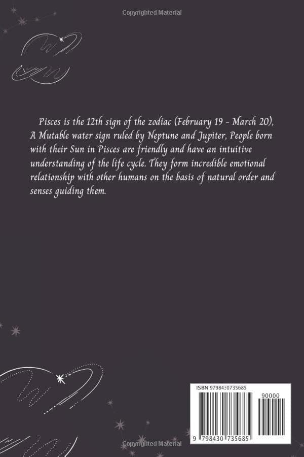 Lover, Astrology: Pisces zodiac sign notebook: blank, lined, 120 pages