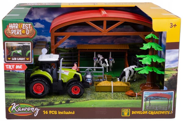 FARM FARMSTEAD SHED TRACTOR COWS ACCESSORIES 23 PCS.