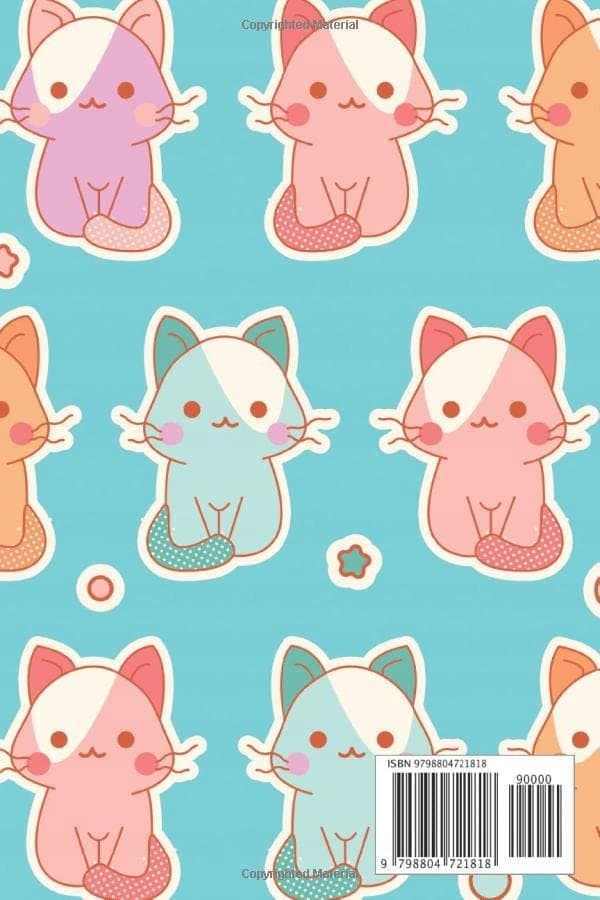 Kawaii Cute Cats Unlined Notebook: A well-designed Japanese-style notebook w
