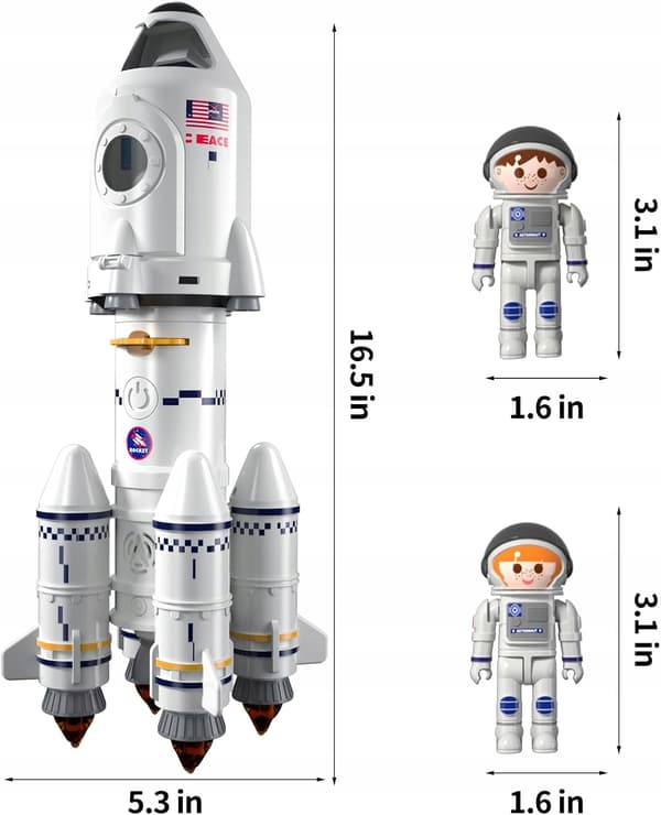 5-in-1 space shuttle rocket model aeroplane to simulate space toys