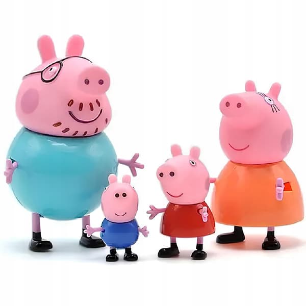 Set of 4 Peppa Pig figurines