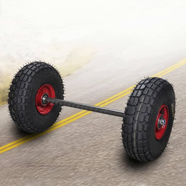 Rubber trolley on wheels
