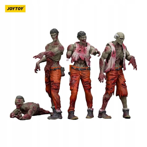 Joy Toy Zombie Dark Source Action 4-Pack Mechanic Team 8 cm Figure