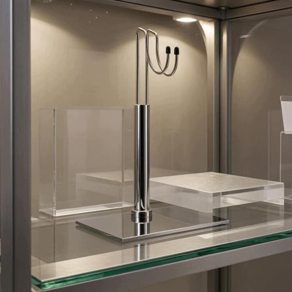 Silver A Action Figure Display Stand