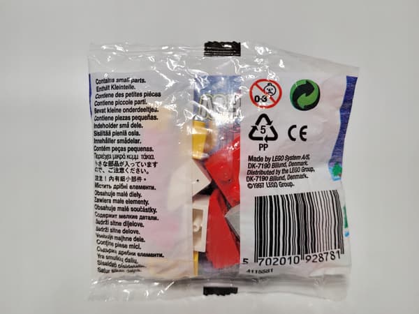 2878 Lego System Santa Claus Basic polybag MISB 1997