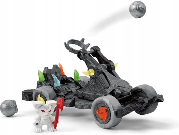 SCHLEICH ELDRADOR CATAPULT WITH MINI CREATURE + ACTION FIGURE