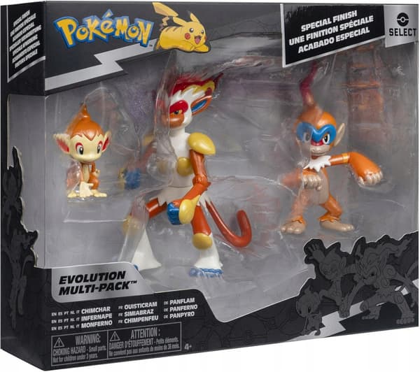 FIGURES: CHIMCHAR, MONFERNO AND INFERNAPE EVOLUTION TRIO SET
