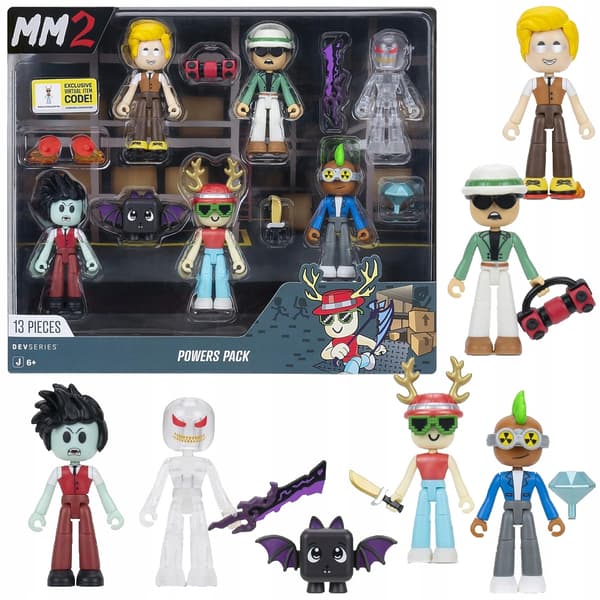 Roblox Powers Pack Figures Set of 6 Figures + Online Code – Genuine