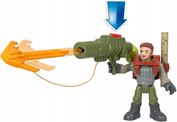 IMAGINEXT JURASSIC WORLD FIGURES: Owen Grady, Blue and Spinosaurus