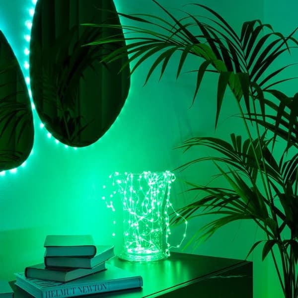 FLEXIBLE LED LIGHT STRING, 20M, RGB, 400 LEDs, CONTROLLED VIA AN APP