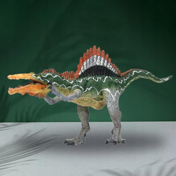 Simulation dinosaur toy figures, a learning model of a spinosaur