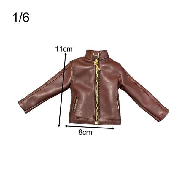 Miniature coat rack – Collar, Soldier, Figurine, PU leather jacket, red
