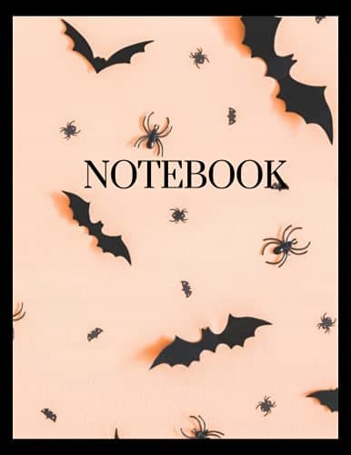 Bats And Spiders Notebook (Journal, Diary). 140 pages. 8.5x11 inches. Col
