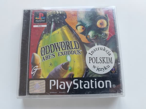 ODDWORLD ABE'S EXODDUS PSX PS1 UNIQUE COPY SEALED POLISH DISTRIBUTION BIAŁY KRUK