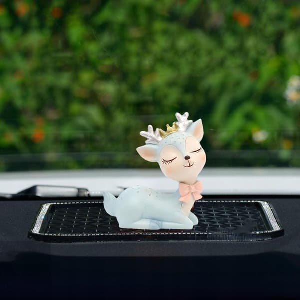 Animals Deer Action Figures Toy Durable decorative handmade dough craft Blue