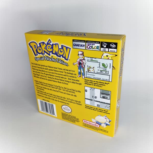 Pokémon Yellow Game Boy Box + Cartridge