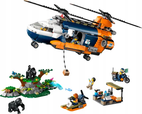 LEGO City 60437 Jungle Explorers’ Helicopter at Base