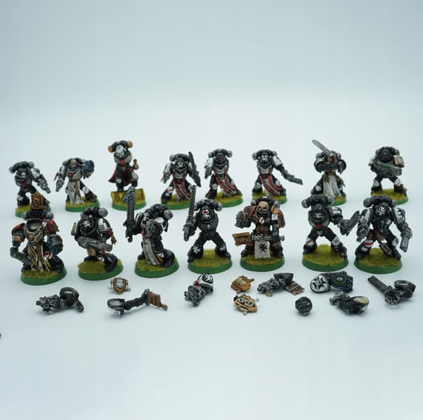 Warhammer 40k Black Templars set of 15 ARCHIVAL plastic miniatures