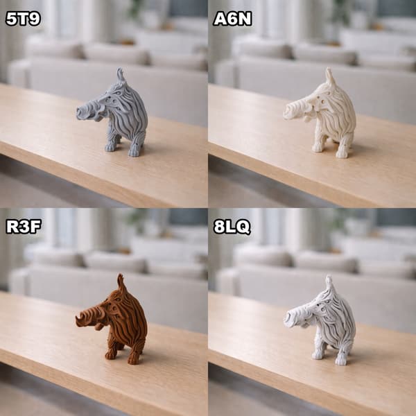 DECORATIVE FIGURINE: LYING MAINE COON CAT, OPENWORK, VARIOUS COLOURS