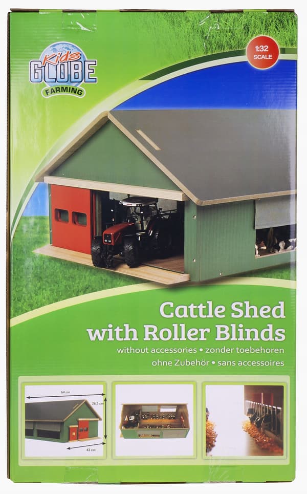 WOODEN COW SHEET 1:32 WITH WINDOWS AND BLINDS