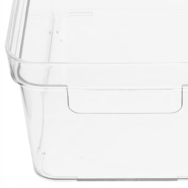VERSATILE STORAGE BOX WITH LID, TRANSPARENT