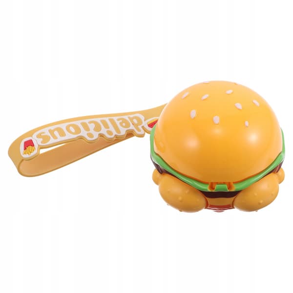 COLOURFUL KEYRING THAT TRANSFORMS A HAMBURGER INTO A CRAB – PERFECT AS A GIFT