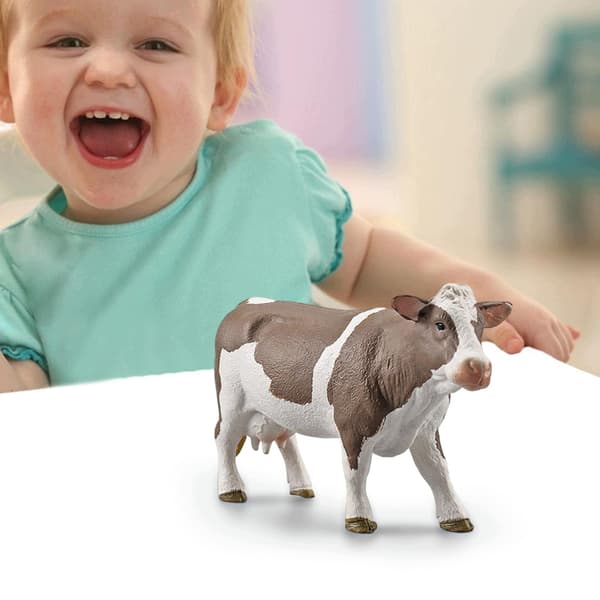 REALISTIC PET TOY – COW STATUE – FIGURINE for