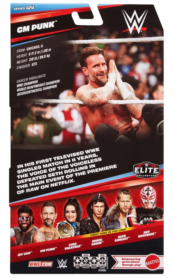 MATTEL WWE Elite CM Punk Figure