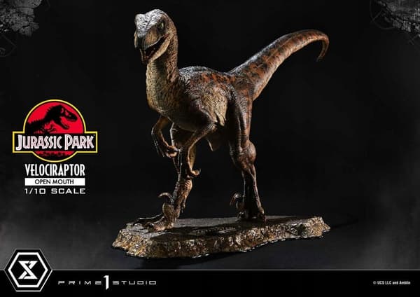 Velociraptor Open Mouth Statue, 1/10 scale, 19 cm – Jurassic Park